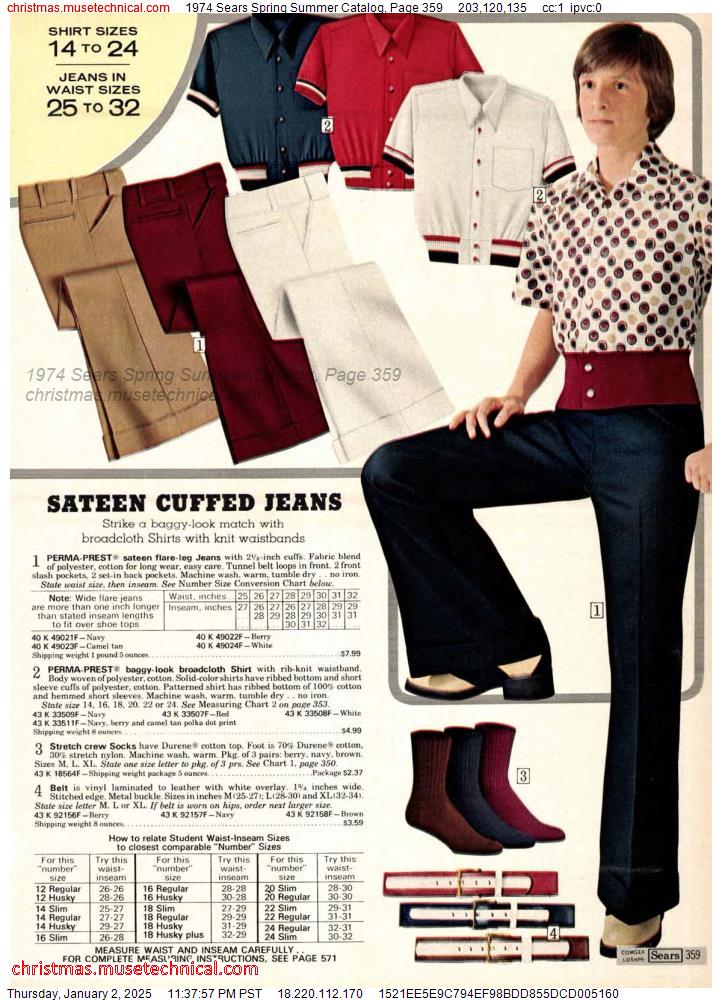 1974 Sears Spring Summer Catalog, Page 359