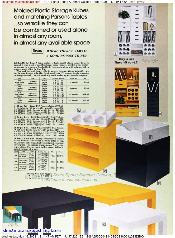 1973 Sears Spring Summer Catalog, Page 1239