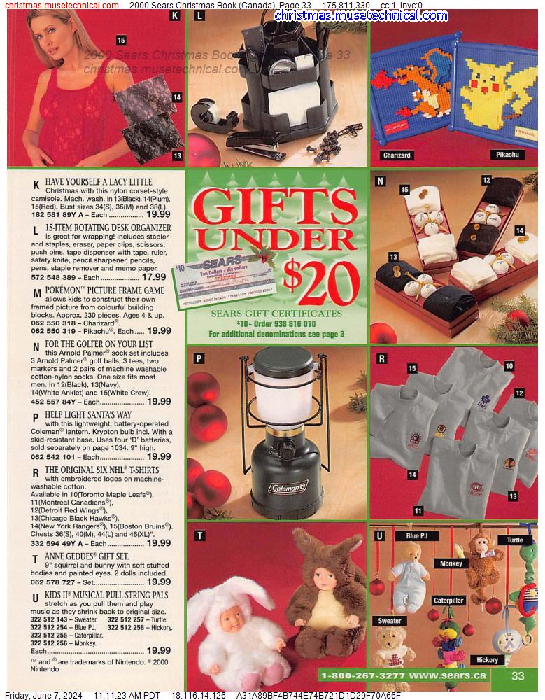 2000 Sears Christmas Book (Canada), Page 33