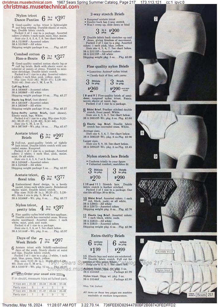 1967 Sears Spring Summer Catalog, Page 217