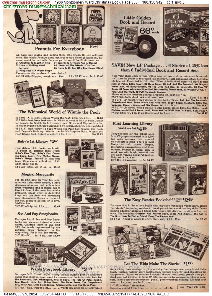 1966 Montgomery Ward Christmas Book, Page 355