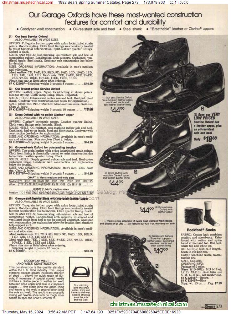 1982 Sears Spring Summer Catalog, Page 273