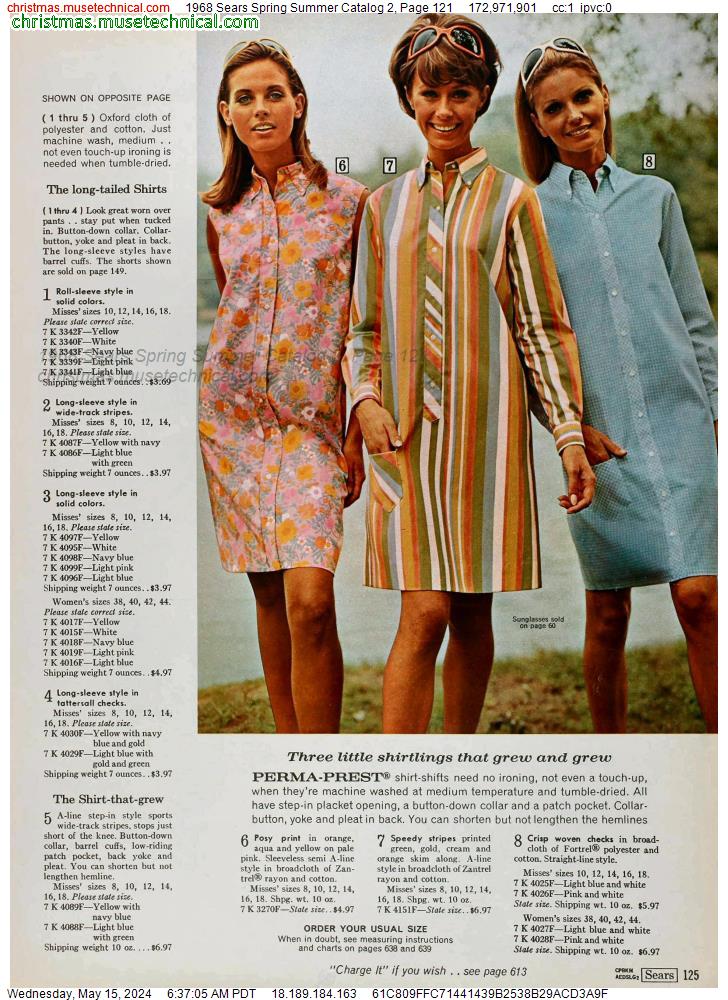 1968 Sears Spring Summer Catalog 2, Page 121