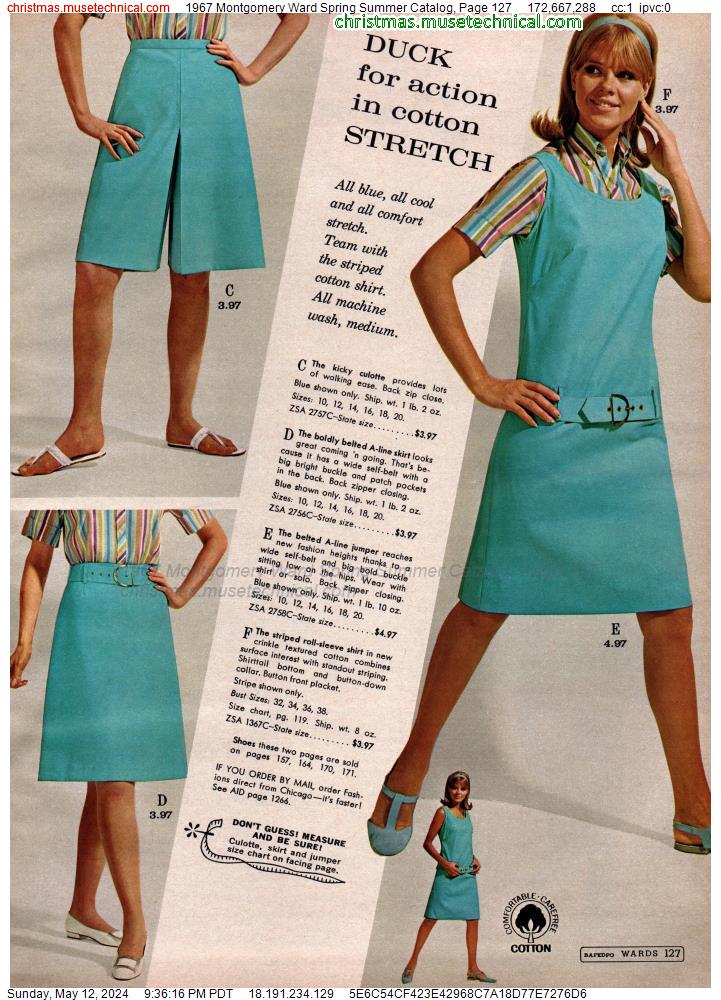 1967 Montgomery Ward Spring Summer Catalog, Page 127