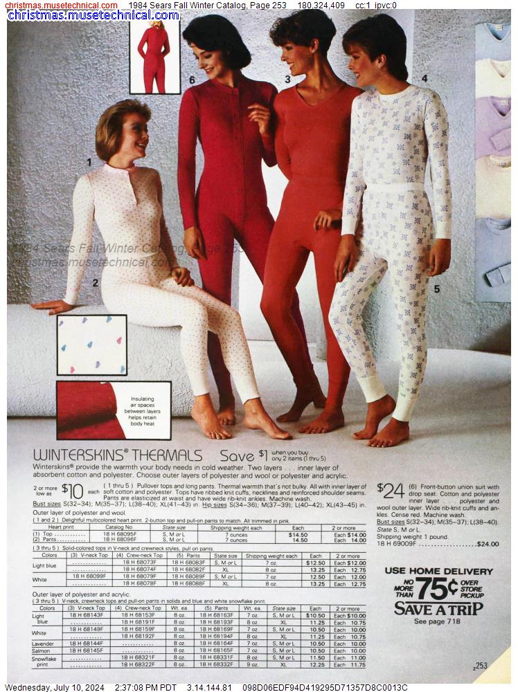 1984 Sears Fall Winter Catalog, Page 253