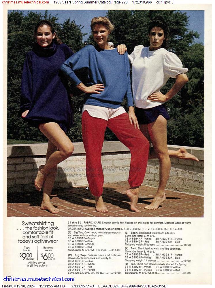 1983 Sears Spring Summer Catalog, Page 228