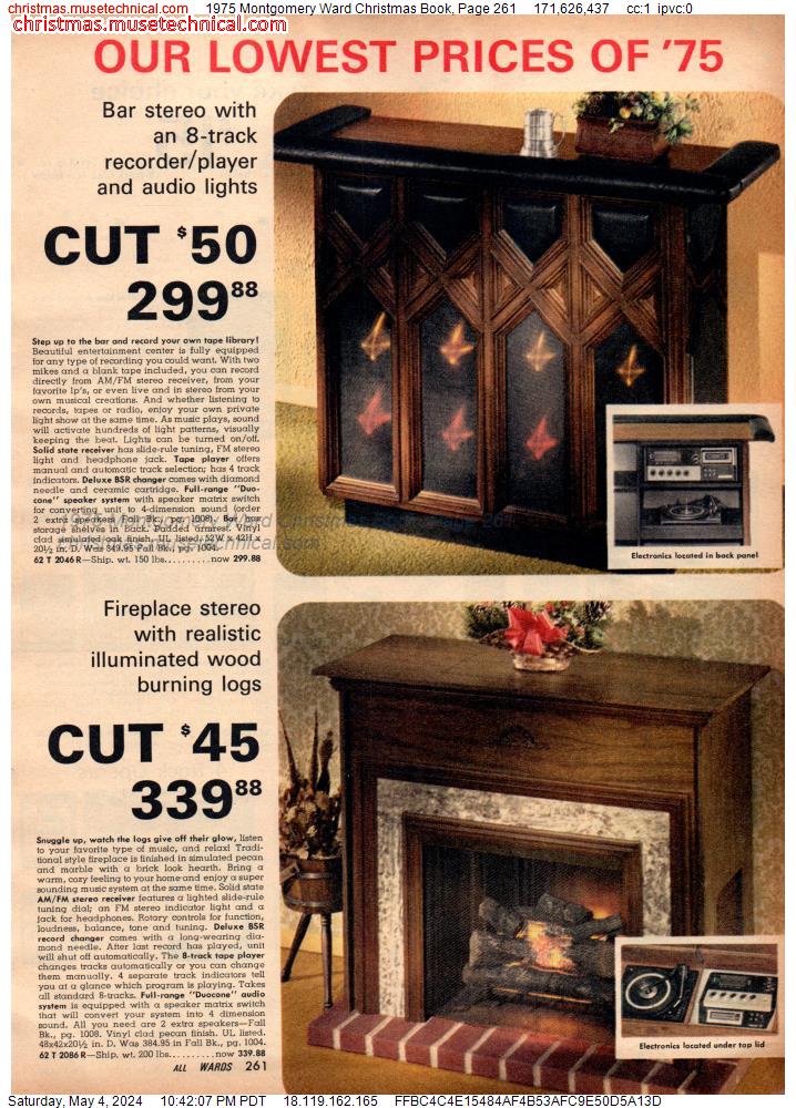 1975 Montgomery Ward Christmas Book, Page 261