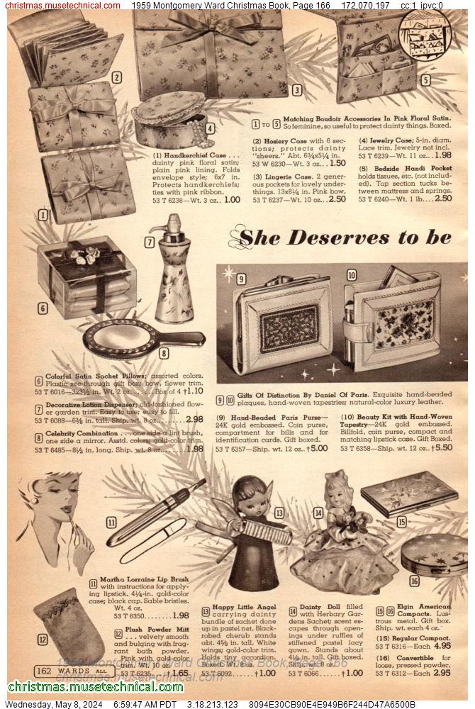 1959 Montgomery Ward Christmas Book, Page 166