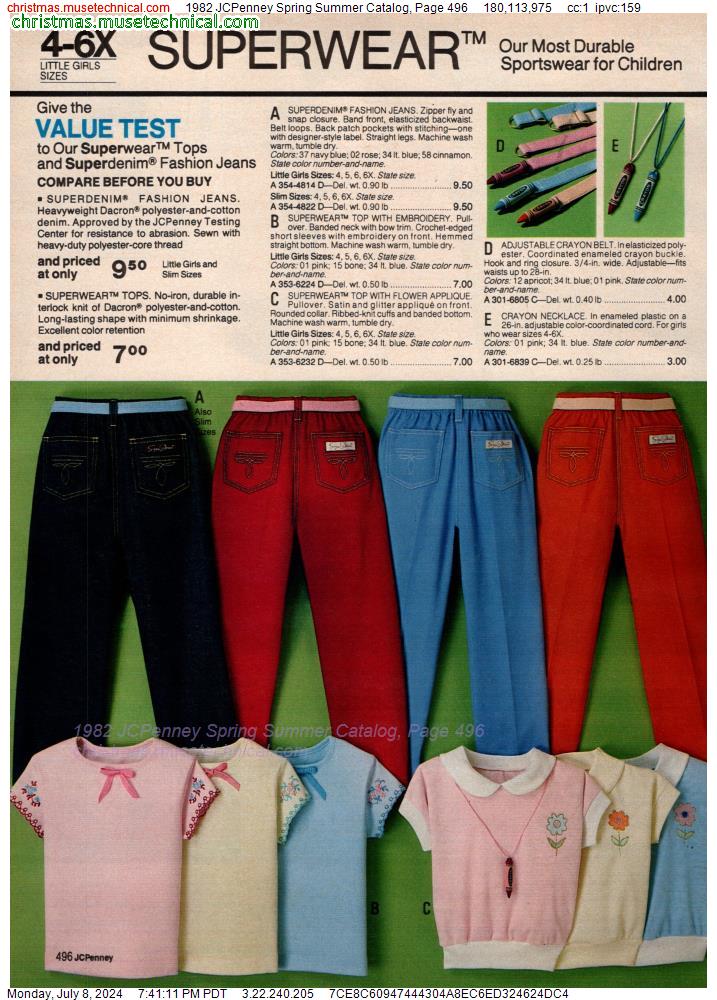 1982 JCPenney Spring Summer Catalog, Page 496
