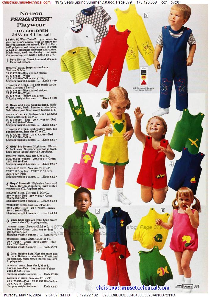 1972 Sears Spring Summer Catalog, Page 379