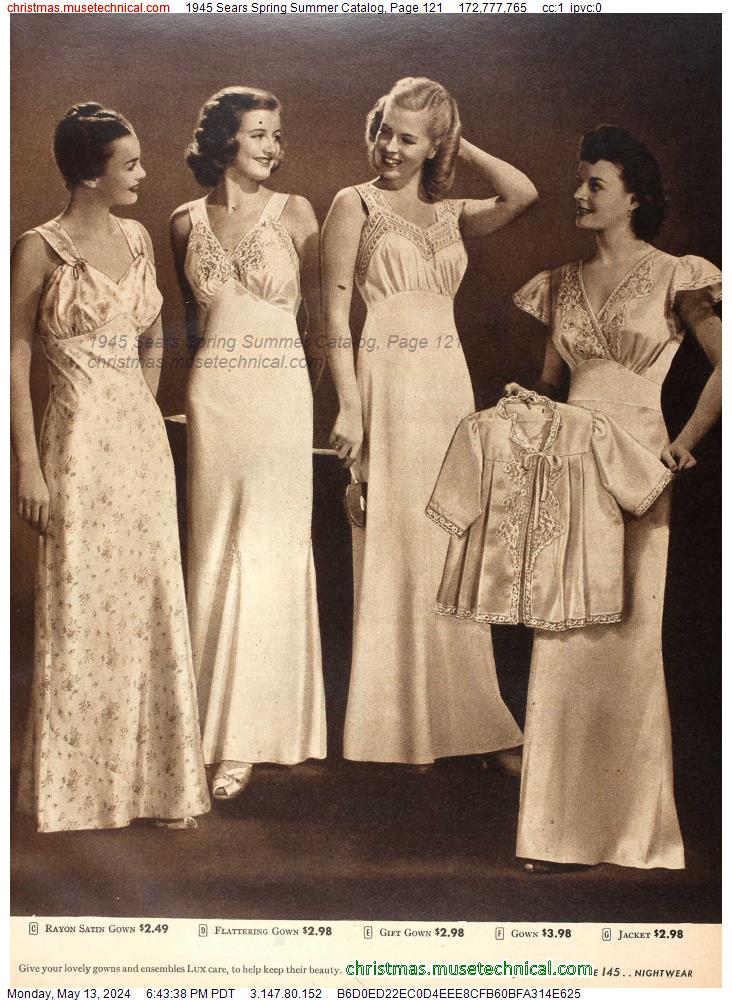 1945 Sears Spring Summer Catalog, Page 121