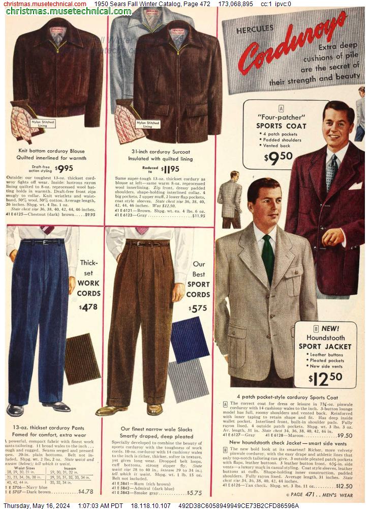 1950 Sears Fall Winter Catalog, Page 472