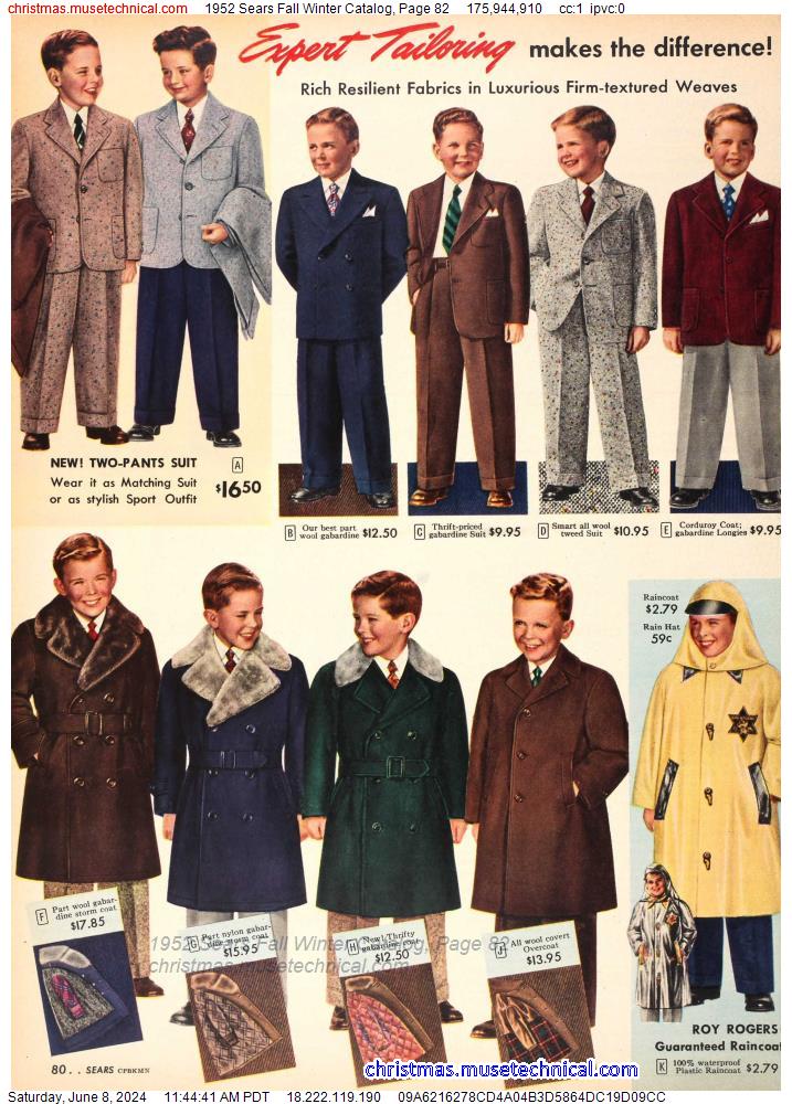 1952 Sears Fall Winter Catalog, Page 82