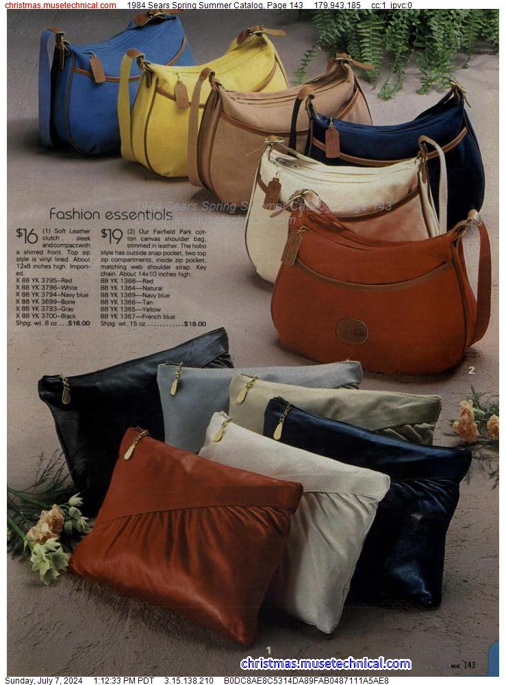 1984 Sears Spring Summer Catalog, Page 143