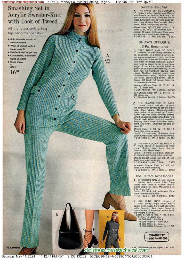 1971 JCPenney Fall Winter Catalog, Page 58
