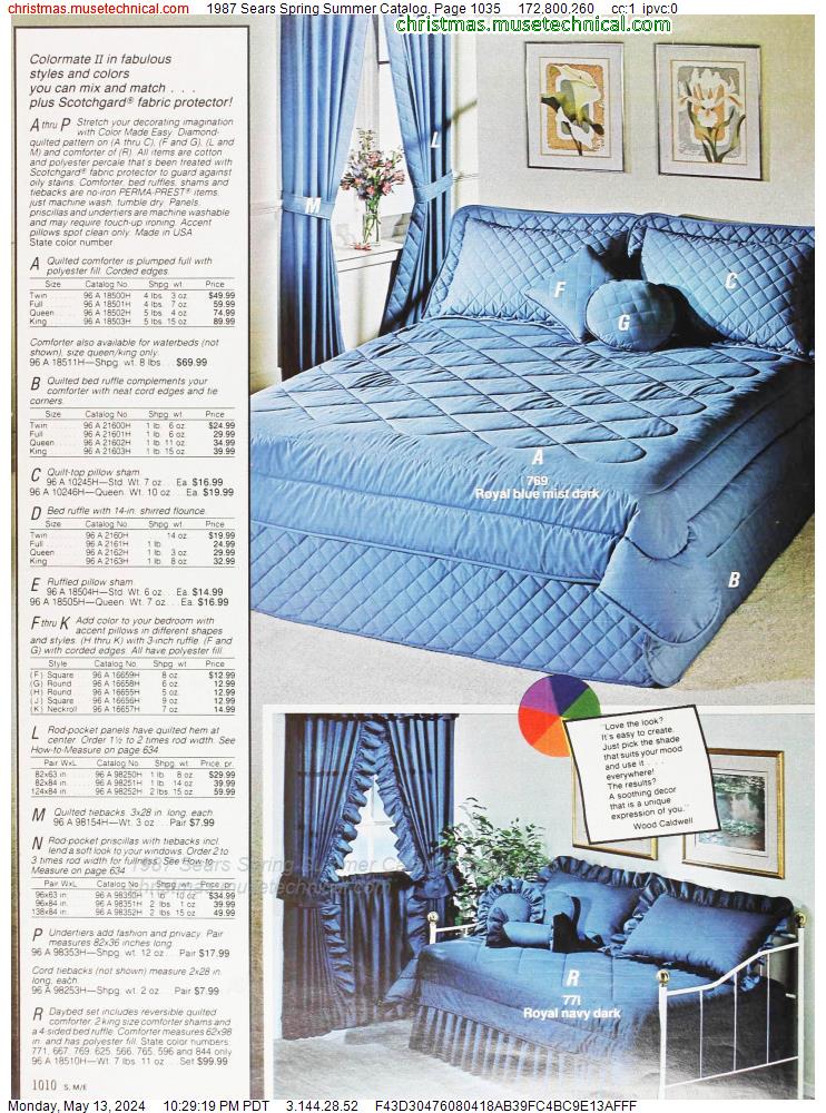 1987 Sears Spring Summer Catalog, Page 1035