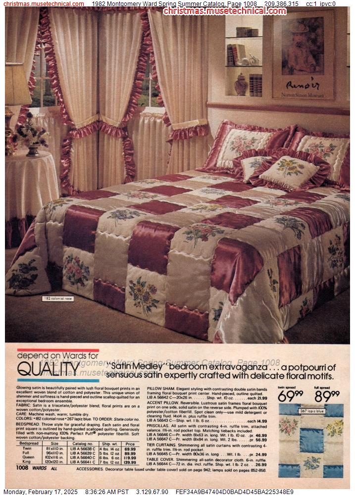 1982 Montgomery Ward Spring Summer Catalog, Page 1008