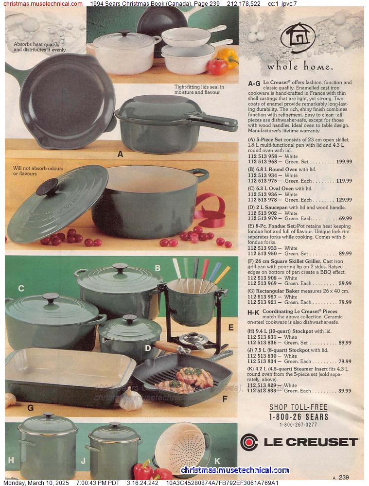 1994 Sears Christmas Book (Canada), Page 239