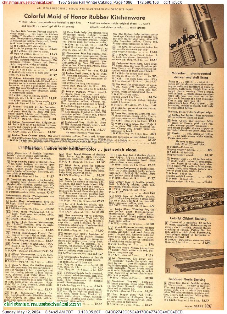 1957 Sears Fall Winter Catalog, Page 1096