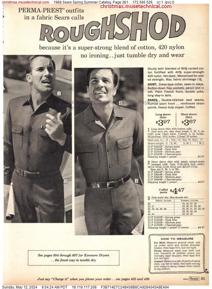 1968 Sears Spring Summer Catalog, Page 361
