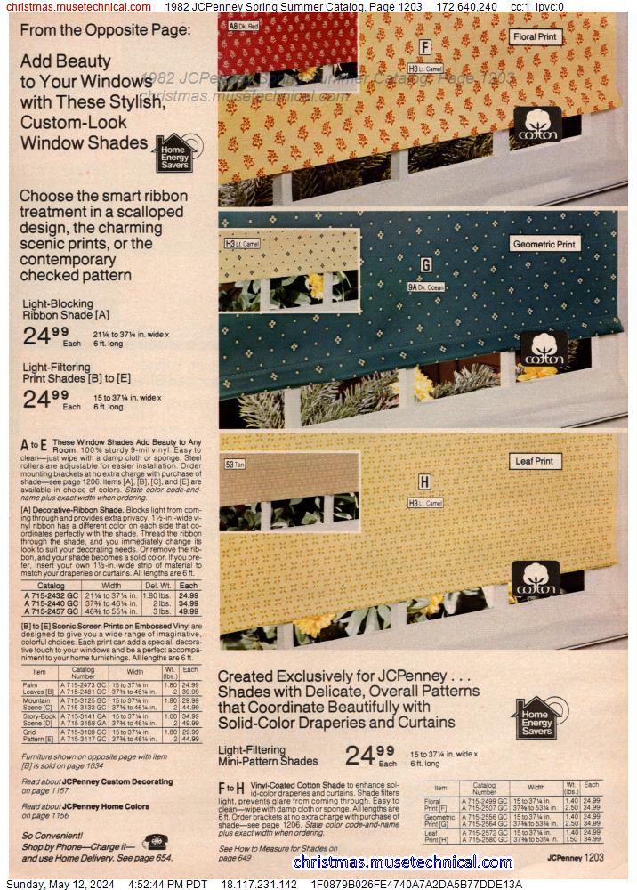 1982 JCPenney Spring Summer Catalog, Page 1203