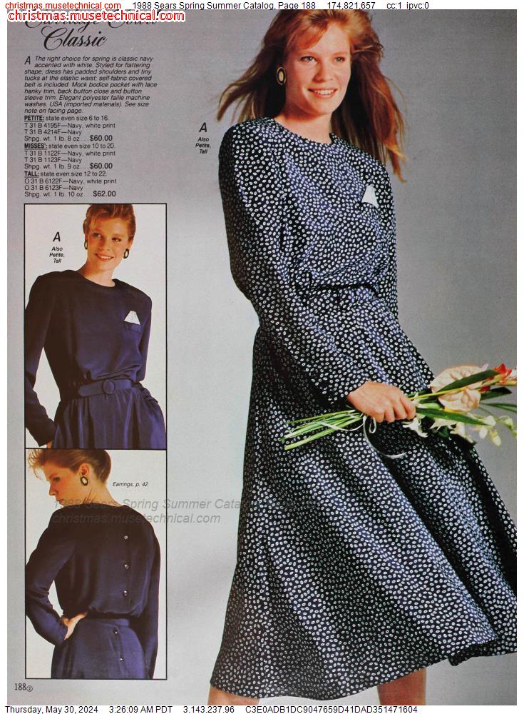 1988 Sears Spring Summer Catalog, Page 188