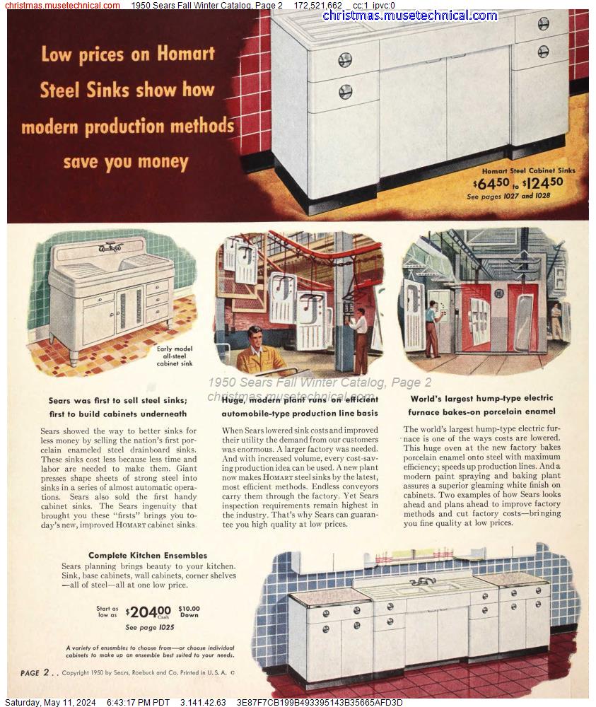 1950 Sears Fall Winter Catalog, Page 2