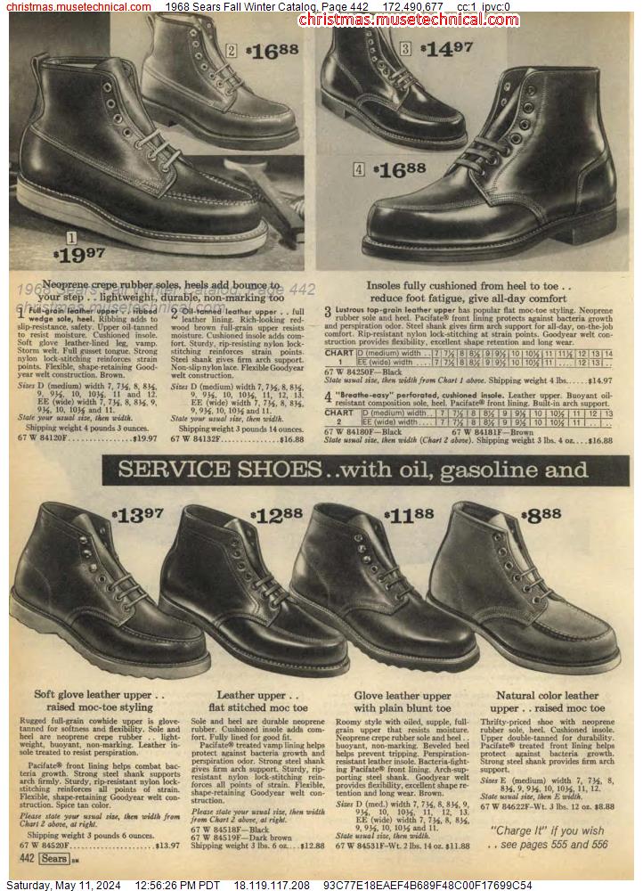 1968 Sears Fall Winter Catalog, Page 442