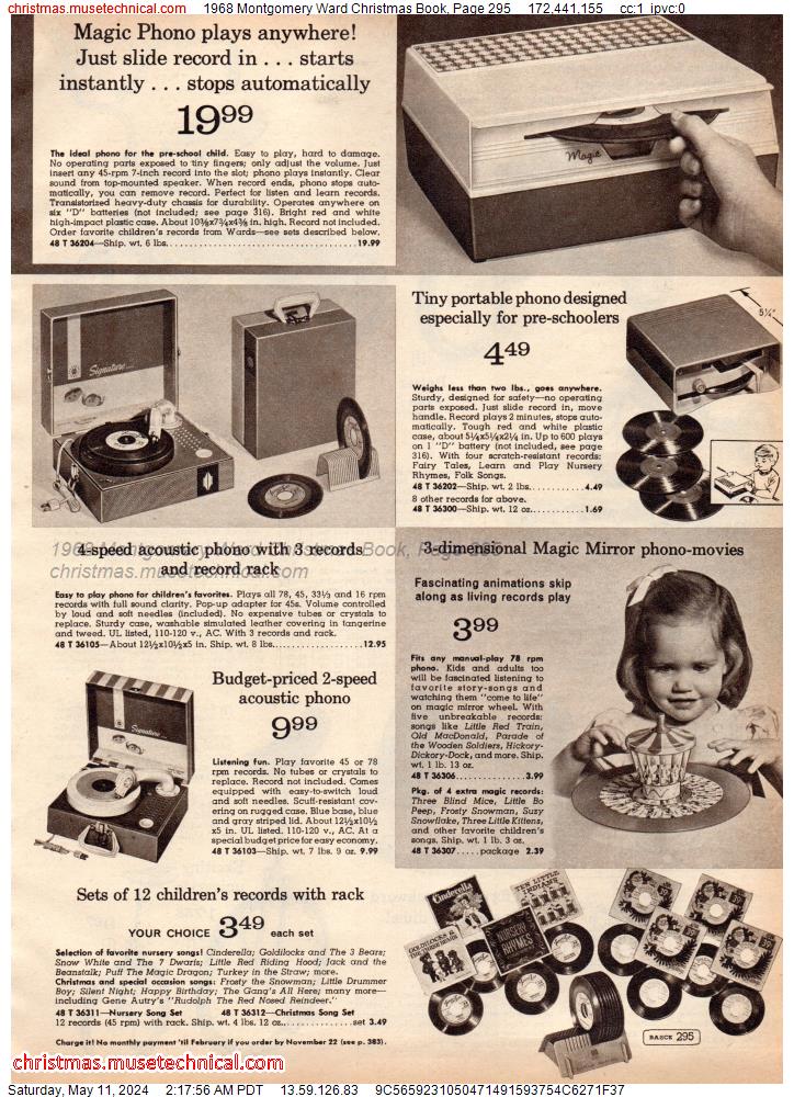 1968 Montgomery Ward Christmas Book, Page 295