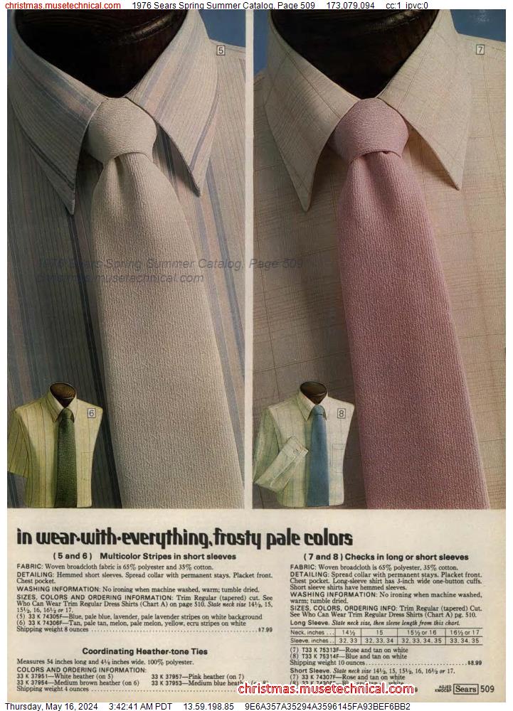 1976 Sears Spring Summer Catalog, Page 509
