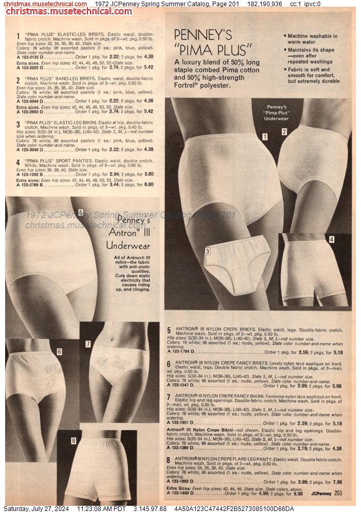 1972 JCPenney Spring Summer Catalog, Page 201