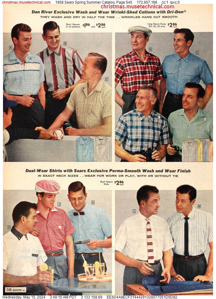 1958 Sears Spring Summer Catalog, Page 545