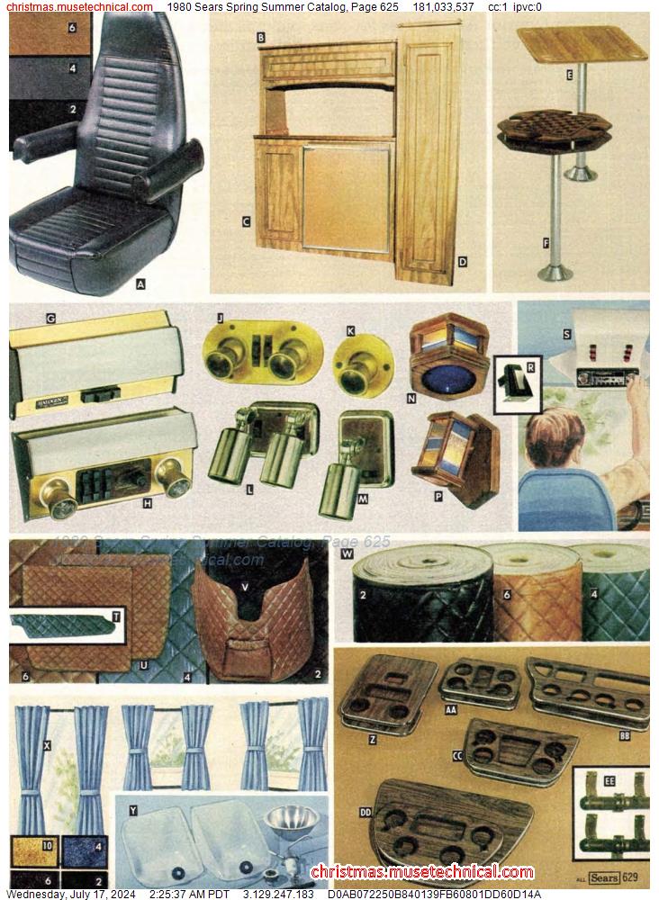 1980 Sears Spring Summer Catalog, Page 625