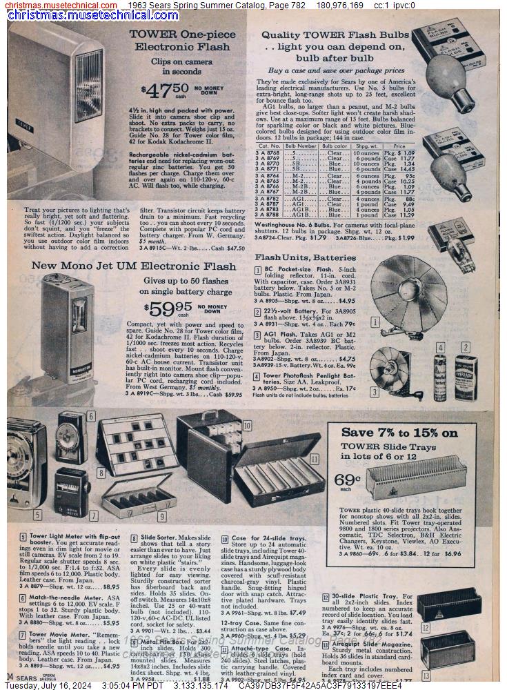 1963 Sears Spring Summer Catalog, Page 782