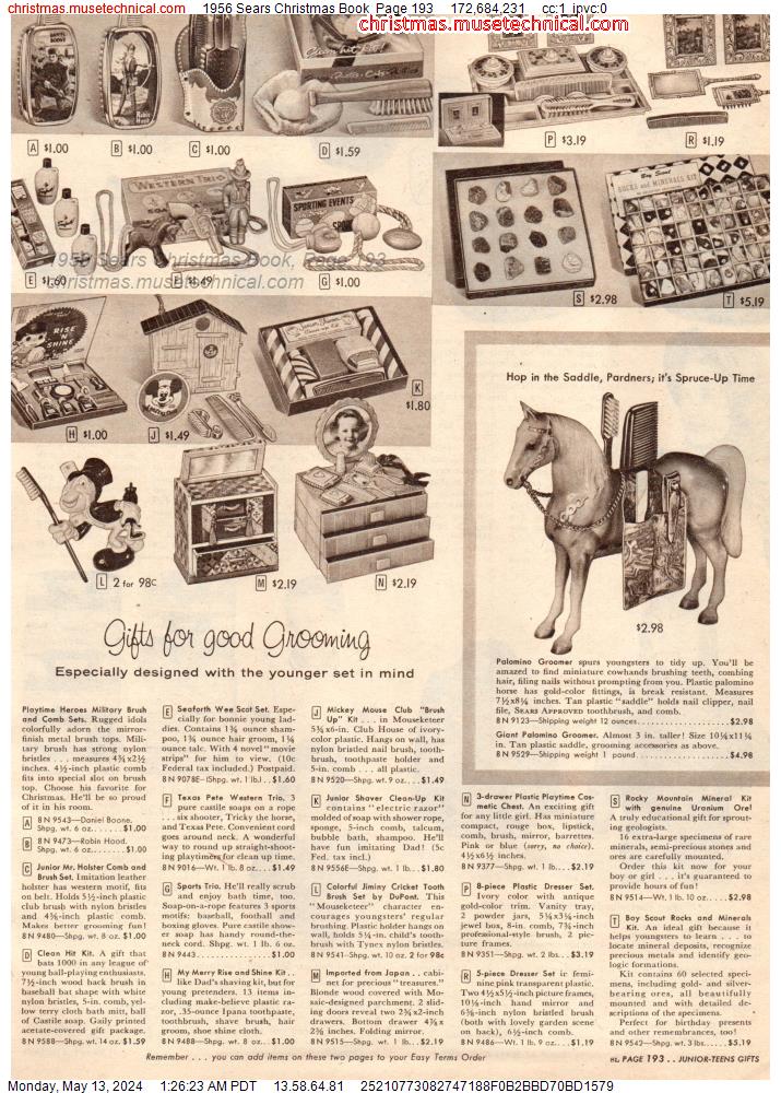 1956 Sears Christmas Book, Page 193