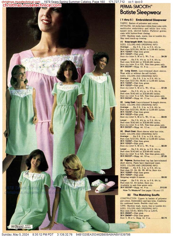 1978 Sears Spring Summer Catalog, Page 160