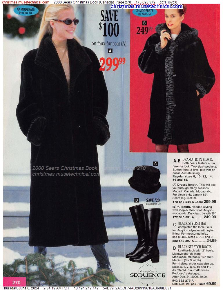 2000 Sears Christmas Book (Canada), Page 270