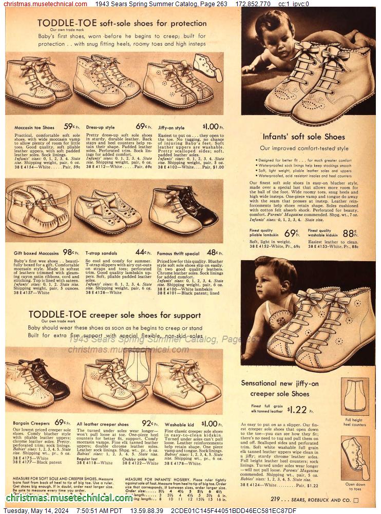 1943 Sears Spring Summer Catalog, Page 263
