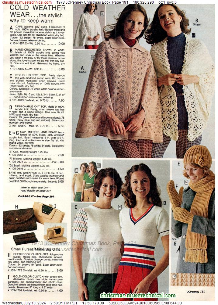 1973 JCPenney Christmas Book, Page 191