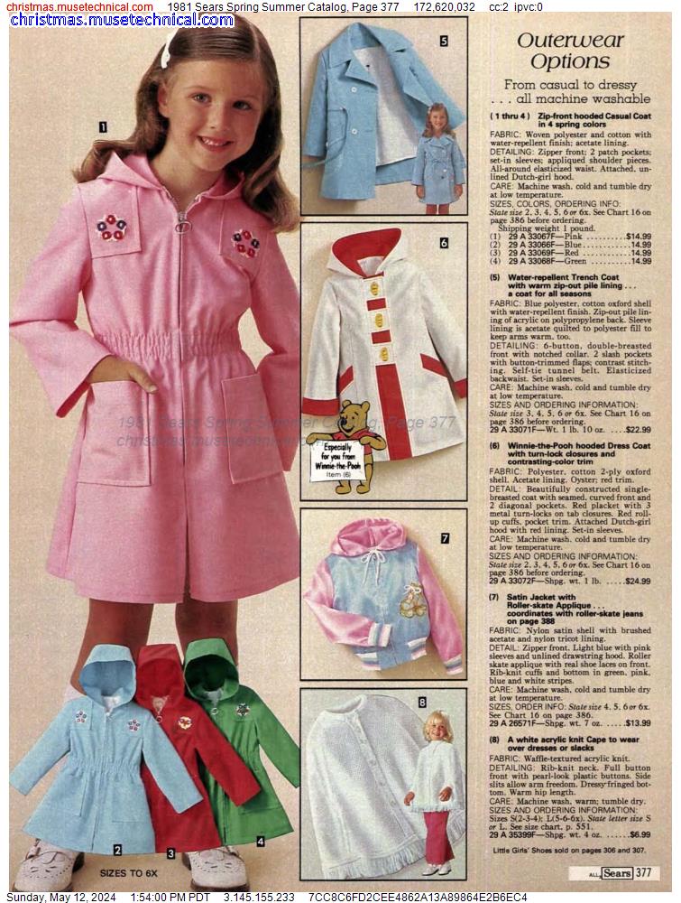 1981 Sears Spring Summer Catalog, Page 377