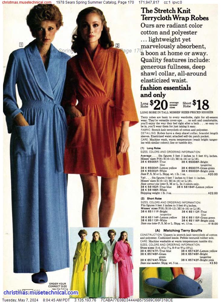 1978 Sears Spring Summer Catalog, Page 170