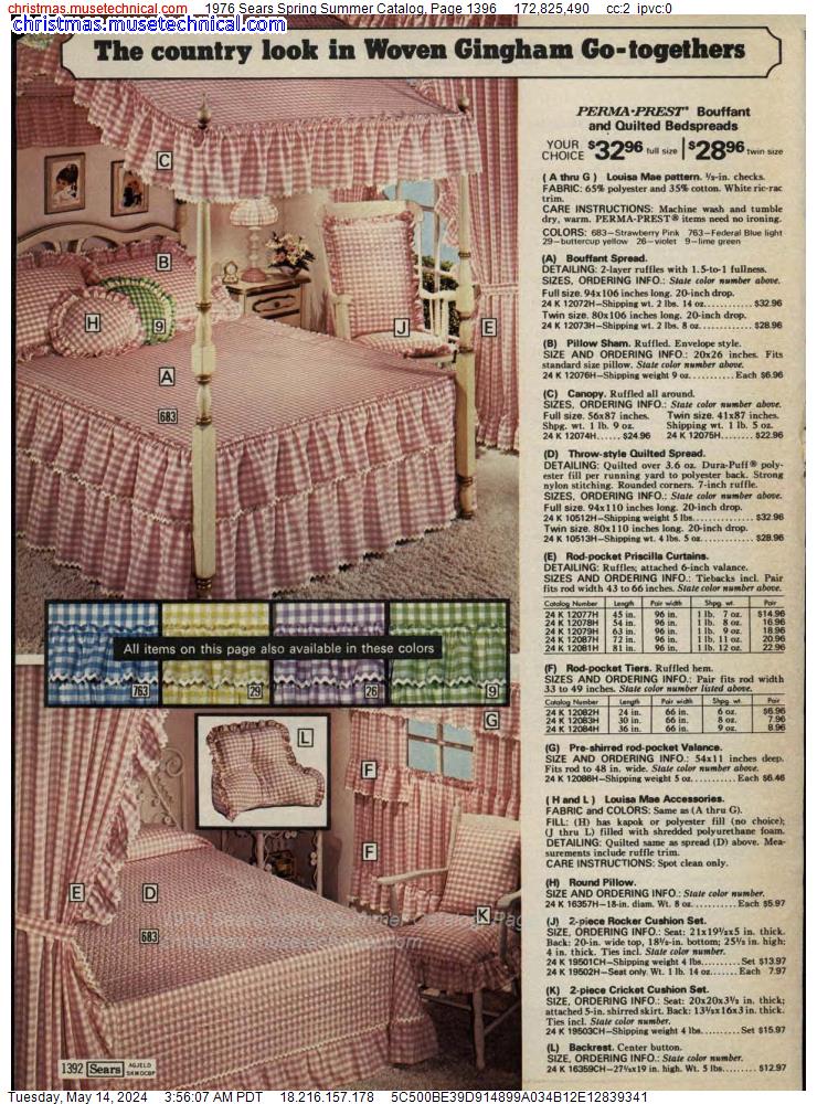 1976 Sears Spring Summer Catalog, Page 1396