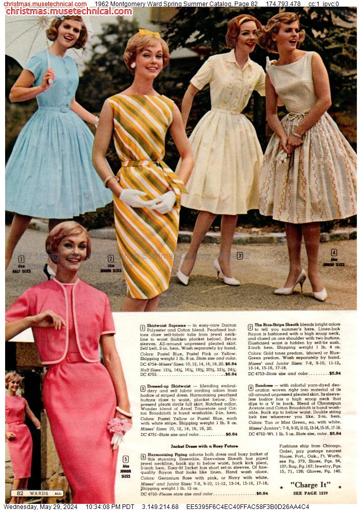 1962 Montgomery Ward Spring Summer Catalog, Page 82