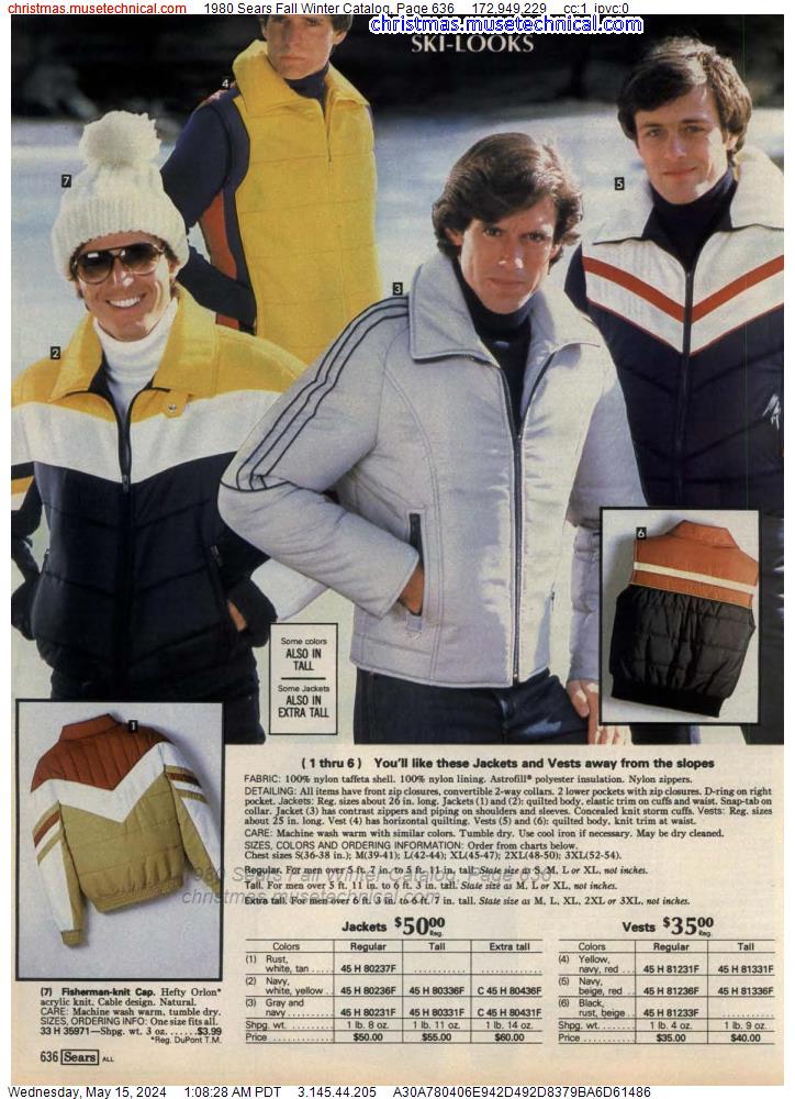 1980 Sears Fall Winter Catalog, Page 636