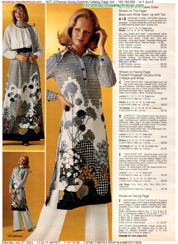1977 JCPenney Spring Summer Catalog, Page 144