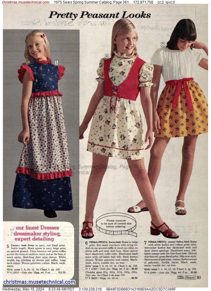 1975 Sears Spring Summer Catalog, Page 361