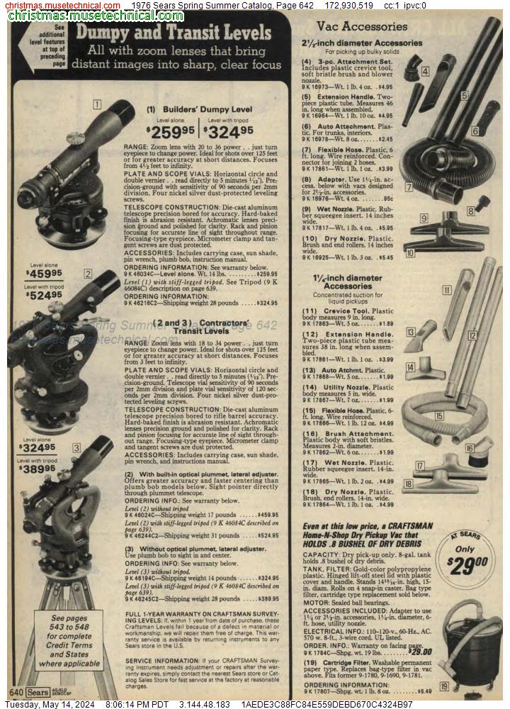 1976 Sears Spring Summer Catalog, Page 642
