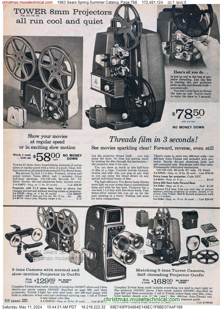 1963 Sears Spring Summer Catalog, Page 788