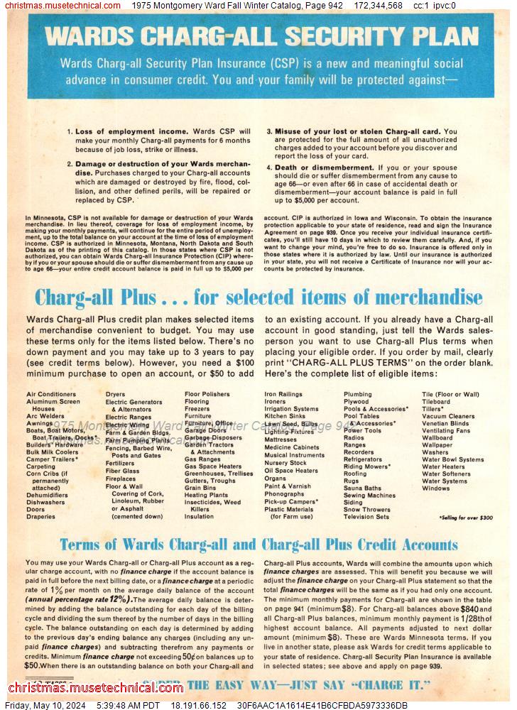 1975 Montgomery Ward Fall Winter Catalog, Page 942