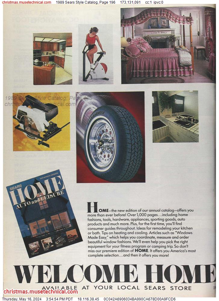 1989 Sears Style Catalog, Page 196